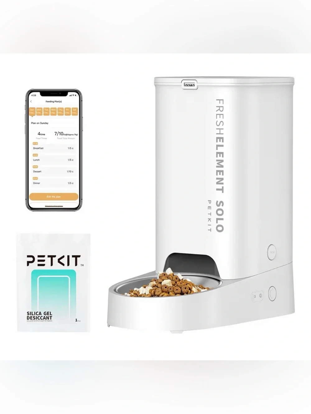 Automatic Pet Feeder - White